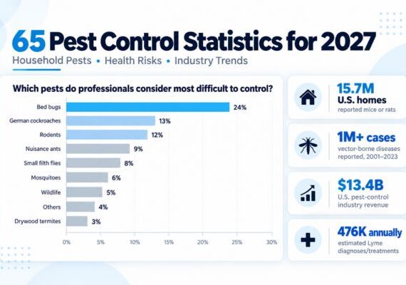 65 Pest Control Statistics for 2027 featuring pest industry data and key statistics